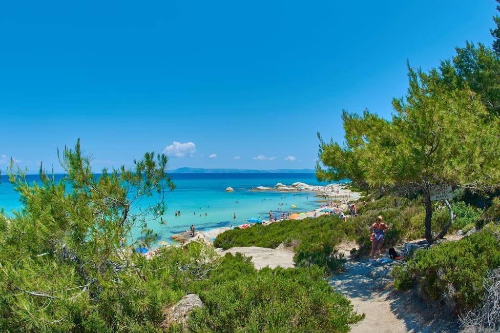 Traditionelles Appartement Athos Shadow Am Meer Paralia Sikias Ngoại thất bức ảnh
