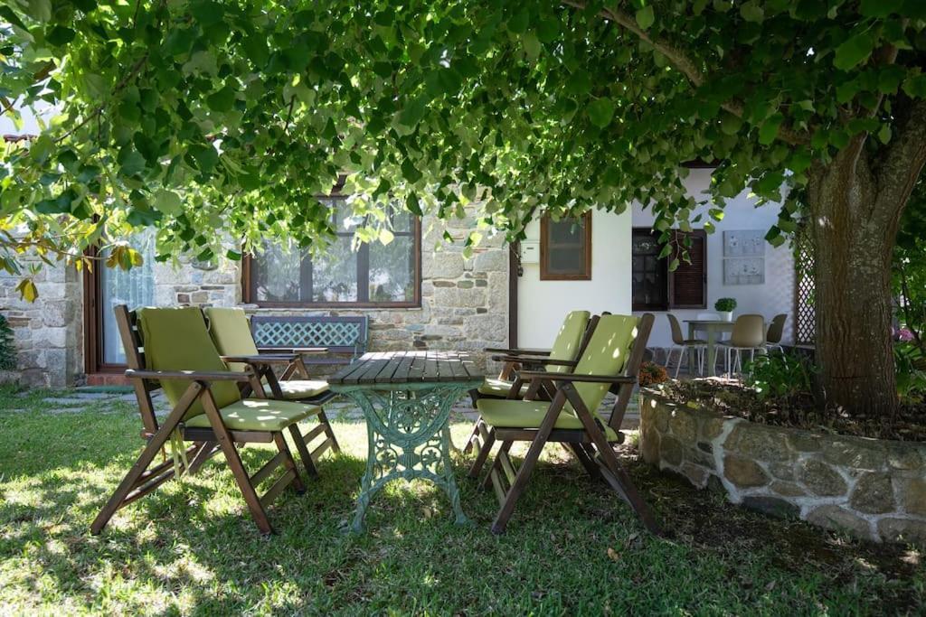Traditionelles Appartement Athos Shadow Am Meer Paralia Sikias Ngoại thất bức ảnh