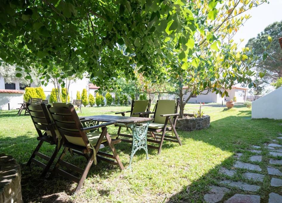Traditionelles Appartement Athos Shadow Am Meer Paralia Sikias Ngoại thất bức ảnh